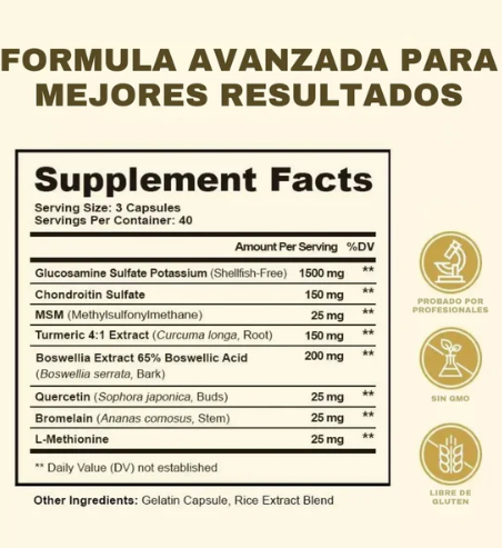 FUNRICH – Suplemento natural para la salud articular.